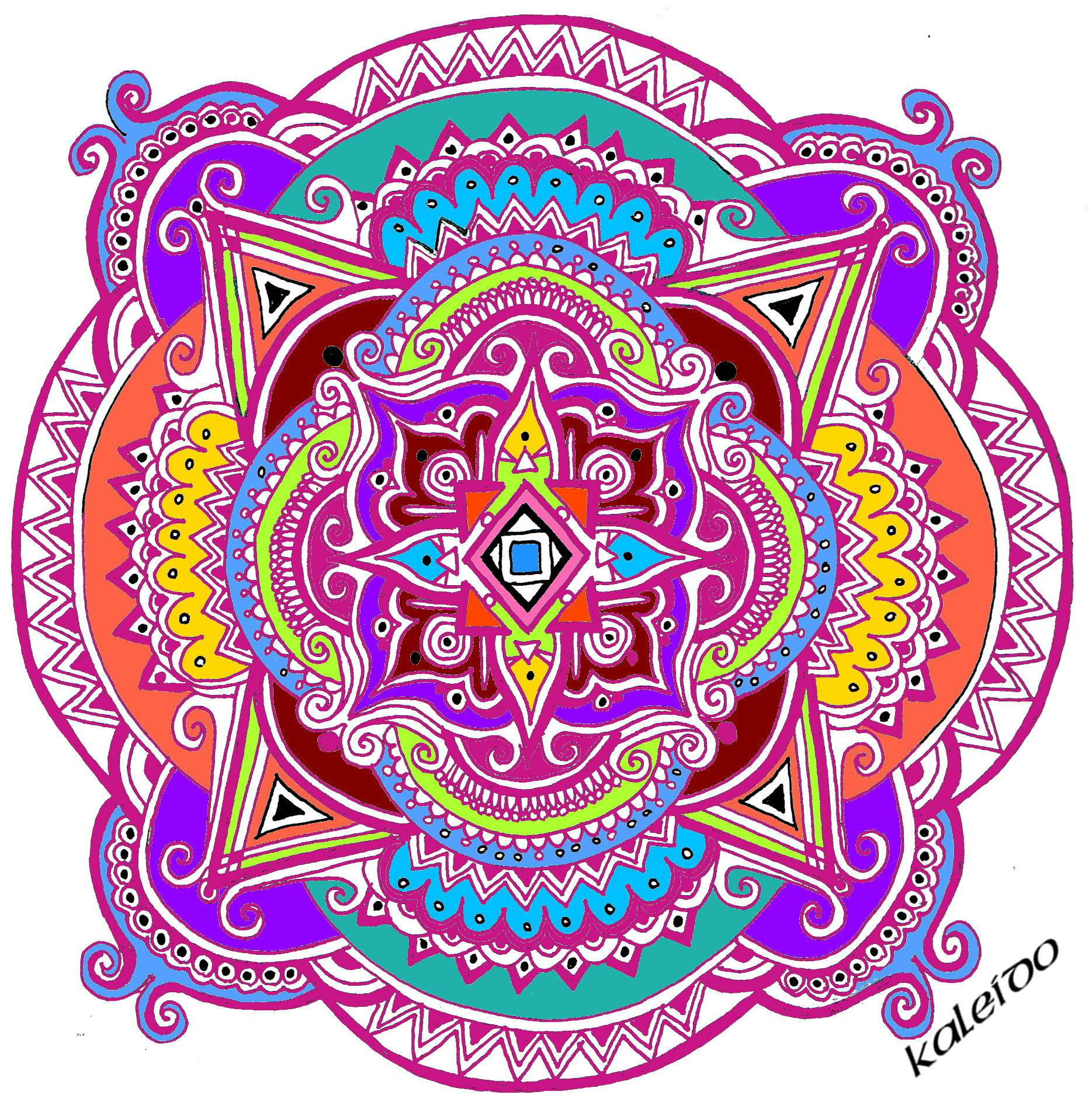 Sacred geometry pattern